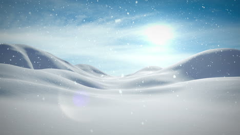 Nieve-Cayendo-Sobre-Un-Tranquilo-Paisaje-Nevado