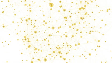 Yellow-technology-connectivity-animation-with-dots