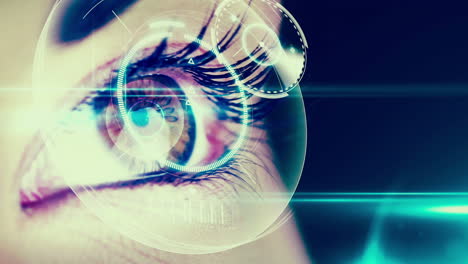 Eye-scanning-a-futuristic-interface