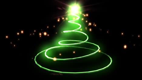 Green-light-forming-christmas-tree-design-