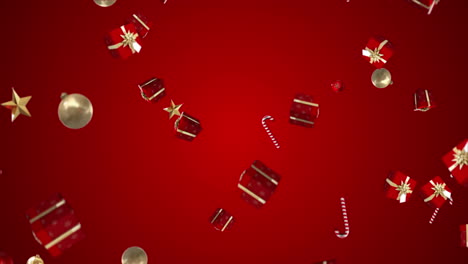 Gifts-candy-canes-and-christmas-decorations-falling