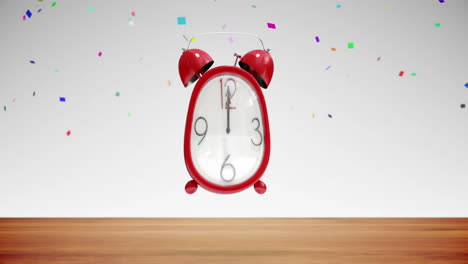Cute-alarm-clock-counting-to-midnight-with-confetti