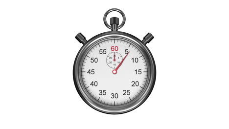 Stopwatch-timing-on-white-background