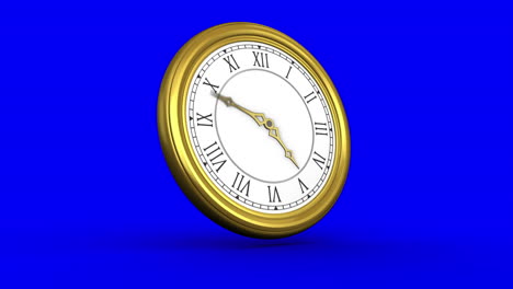 Gold-clock-on-blue-background