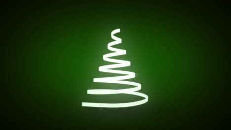 Ribbon-swirling-to-form-christmas-tree-shape