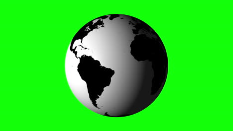 White-earth-spinning-on-green-background