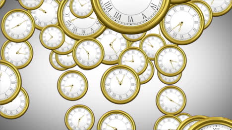 Falling-clocks-on-grey-background