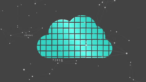 Cloud-Computing-Grafik-Auf-Grauem-Hintergrund