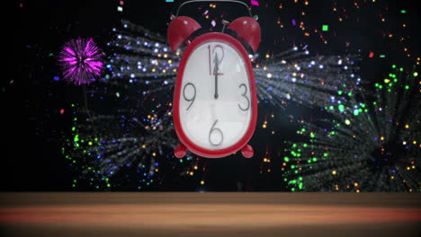 Cute-alarm-clock-counting-to-midnight-with-confetti-and-fireworks