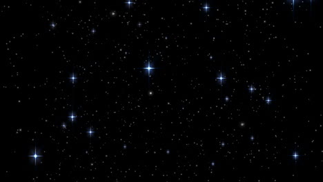 Stars-shining-brightly-in-night-sky-