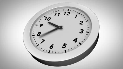 Ticking-clock-on-white-background