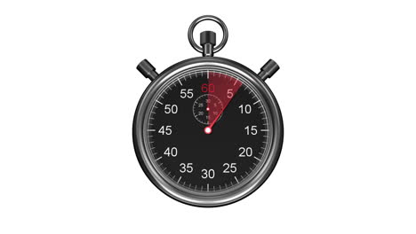 Stopwatch-timing-on-white-background-