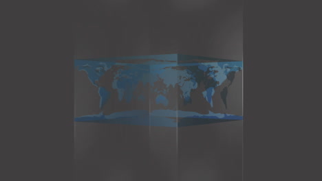 Transparent-block-showing-world-map-on-grey-background