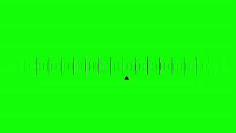 Dial-graphic-moving-on-green-background