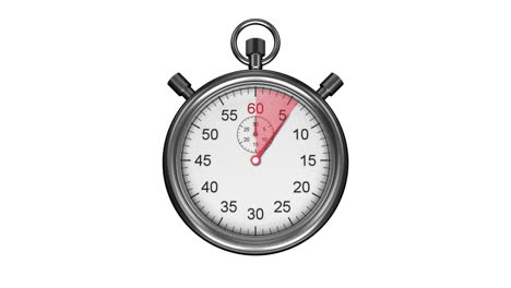 Stopwatch-timing-on-white-background