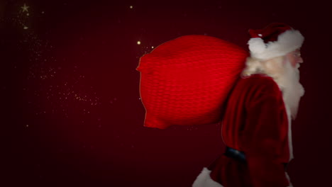 Weihnachtsmann-Liefert-Geschenke-Mit-Weihnachtsbotschaft-Aus