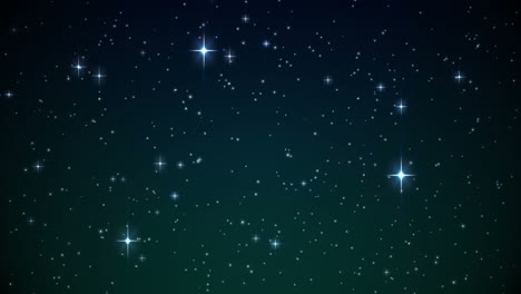 Stars-shining-brightly-in-night-sky-