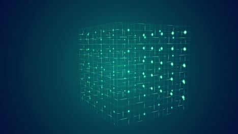 Grid-moving-on-dark-background-