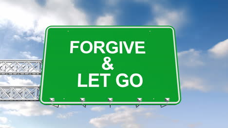 Forgive-and-let-go-sign-against-blue-sky-
