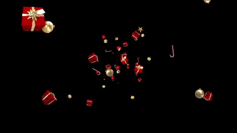 Christmas-presents-moving-on-black-background
