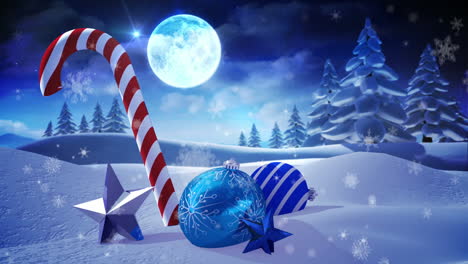 Seamless-christmas-scene-with-candy-cane-and-deocration