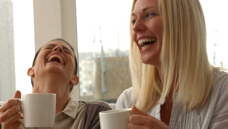 Glückliche-Freunde-Lachen-Auf-Der-Couch