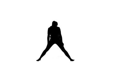 Silhouette-Einer-Frau-Beim-Yoga