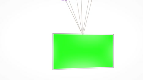 Balloons-carrying-green-screen-display