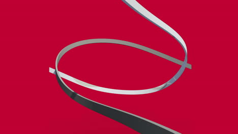 White-lines-swirling-on-red-background