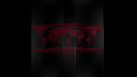 Transparent-block-showing-world-map-on-black-background