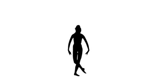 Ballerina-dancing-in-black-silhouette