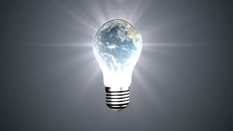 Light-bulb-with-revolving-earth