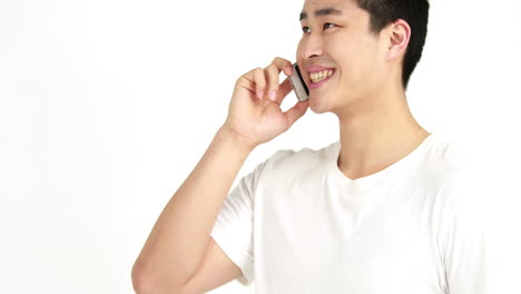 Smiling-handsome-man-having-a-phone-call