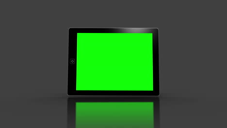 Media-device-screens-showing-green-screen