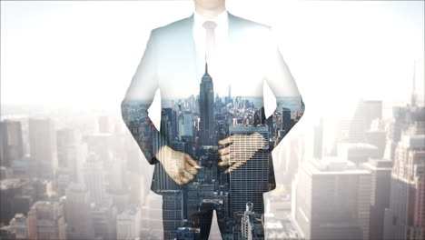 Businessman-with-city-and-skyscraper-overlay