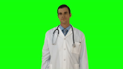 Doctor-Apuntando-Con-Su-Dedo