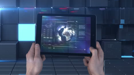 Eine-Neue-Tablet-Schnittstelle,-Die-In-Einer-Raumstation-Verwendet-Wird