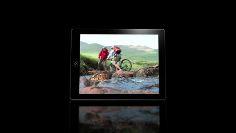 Media-device-screens-showing-outdoor-adventure