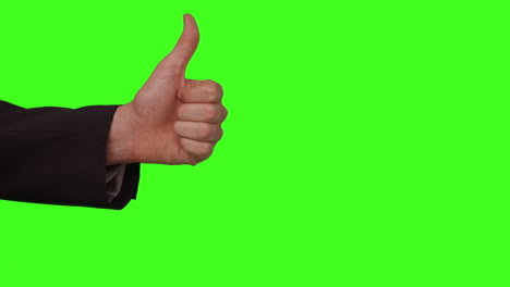 Businessman-showing-thumbs-up