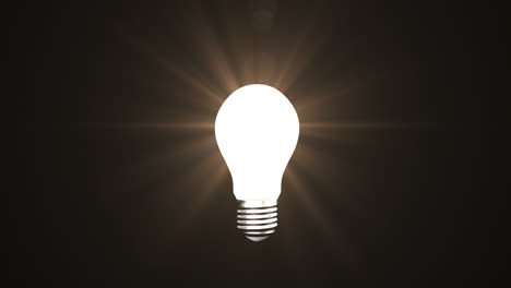 Light-bulb-on-black-background