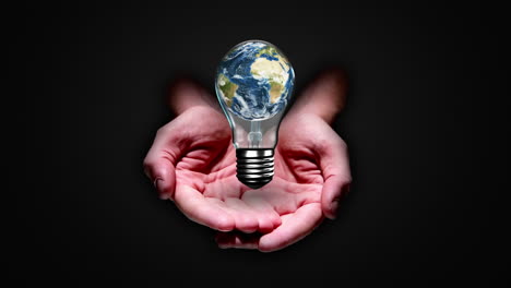 Hands-presenting-light-bulb-with-earth