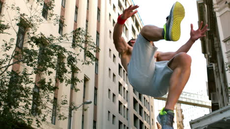 Young-man-doing-somersault