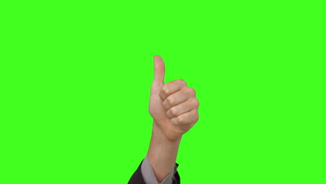 Businessman-showing-thumbs-up