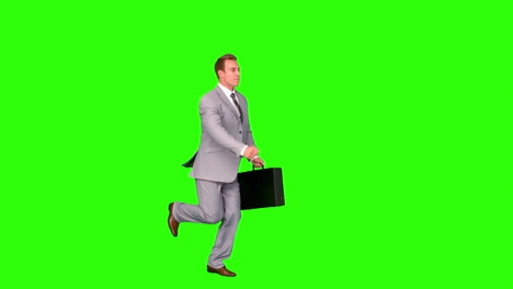 Businessman-running-on-green-screen-