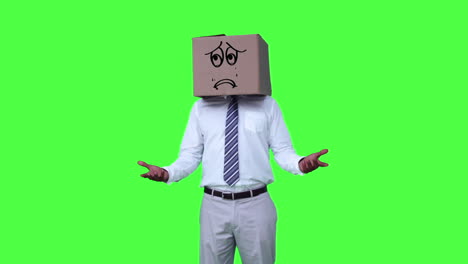 Sad-anonymous-businessman-with-box-on-head