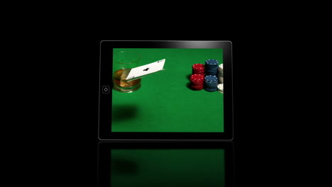 Bildschirme-Von-Mediengeräten-Zeigen-Casinoszenen