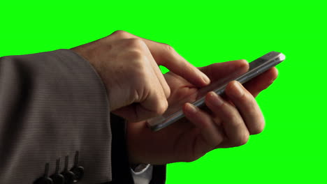 Businessman-using-his-smartphone