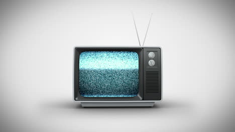 Old-fashioned-tv-with-static