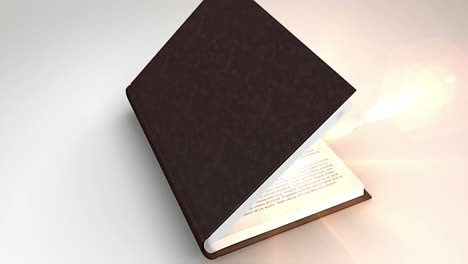 Book-opening-on-white-background