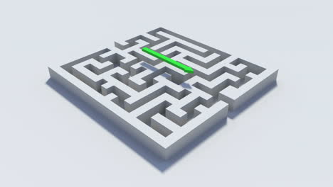 Grüne-Linie,-Die-über-Das-Labyrinth-Führt,-Um-Es-Zu-Umgehen